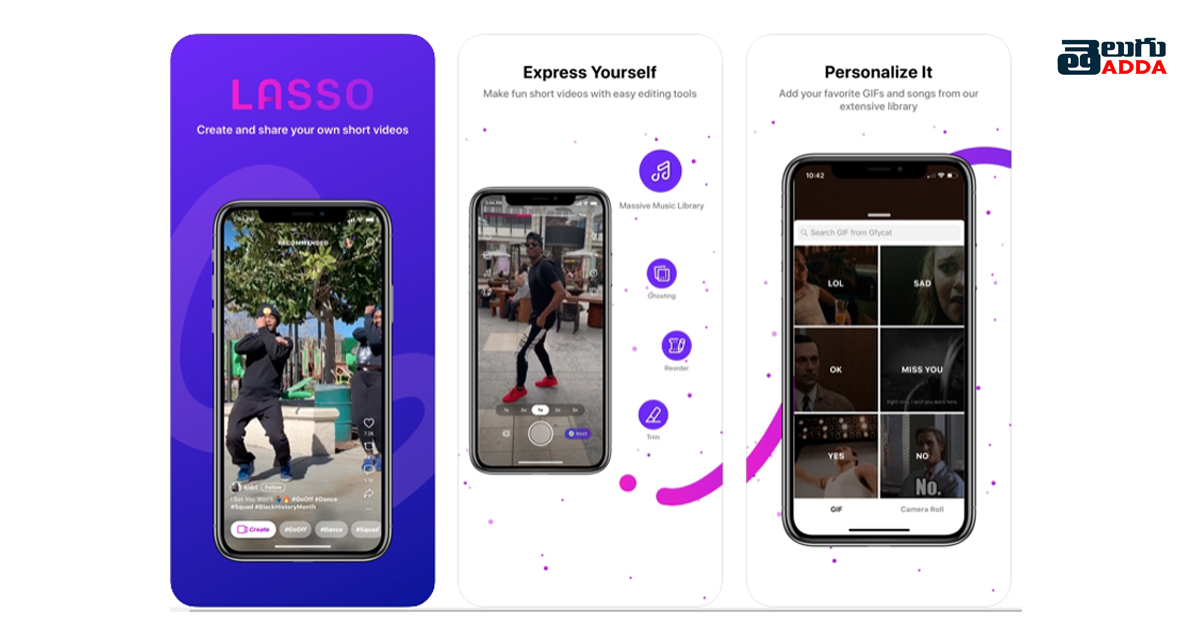 To create A your own video in Lasso App