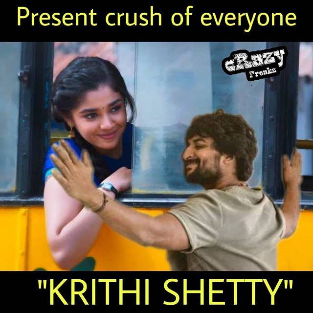 uppena heroine Krithi Shetty memes