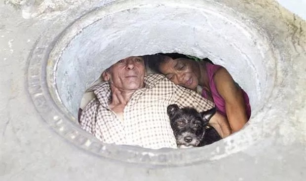couple lives in sewer 1