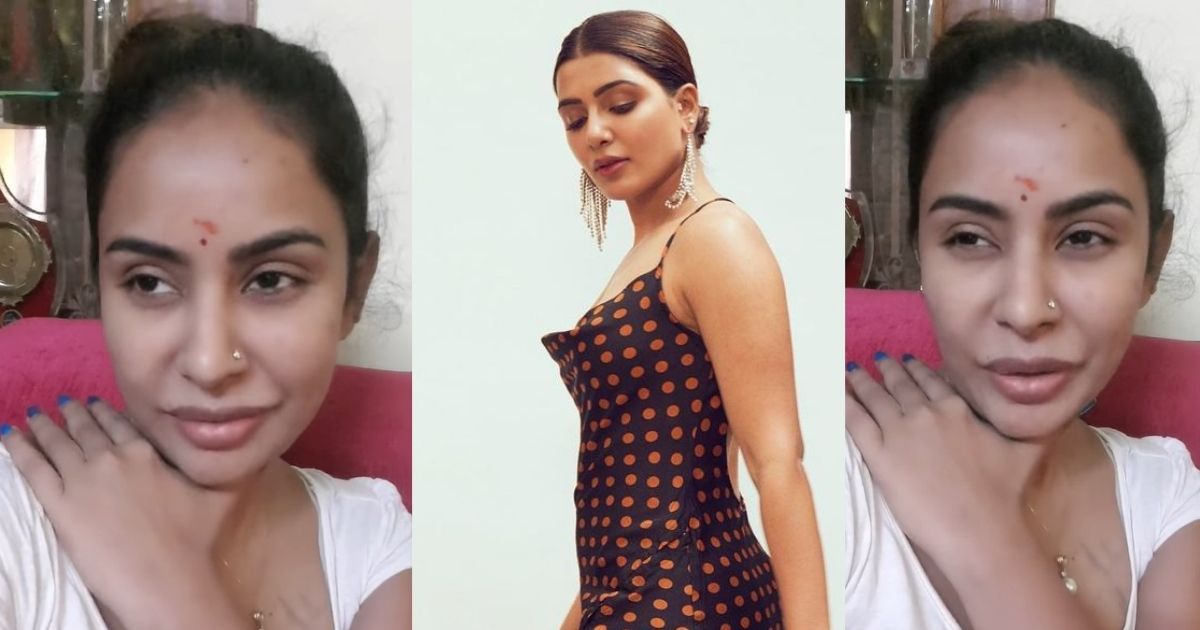 sri reddy comments on samantha dressing sense