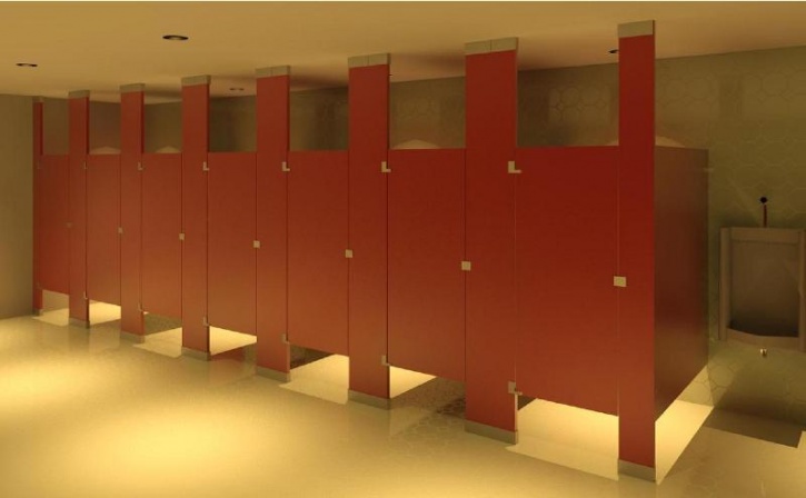 reason behind the doors of public toilets does not reach the floor