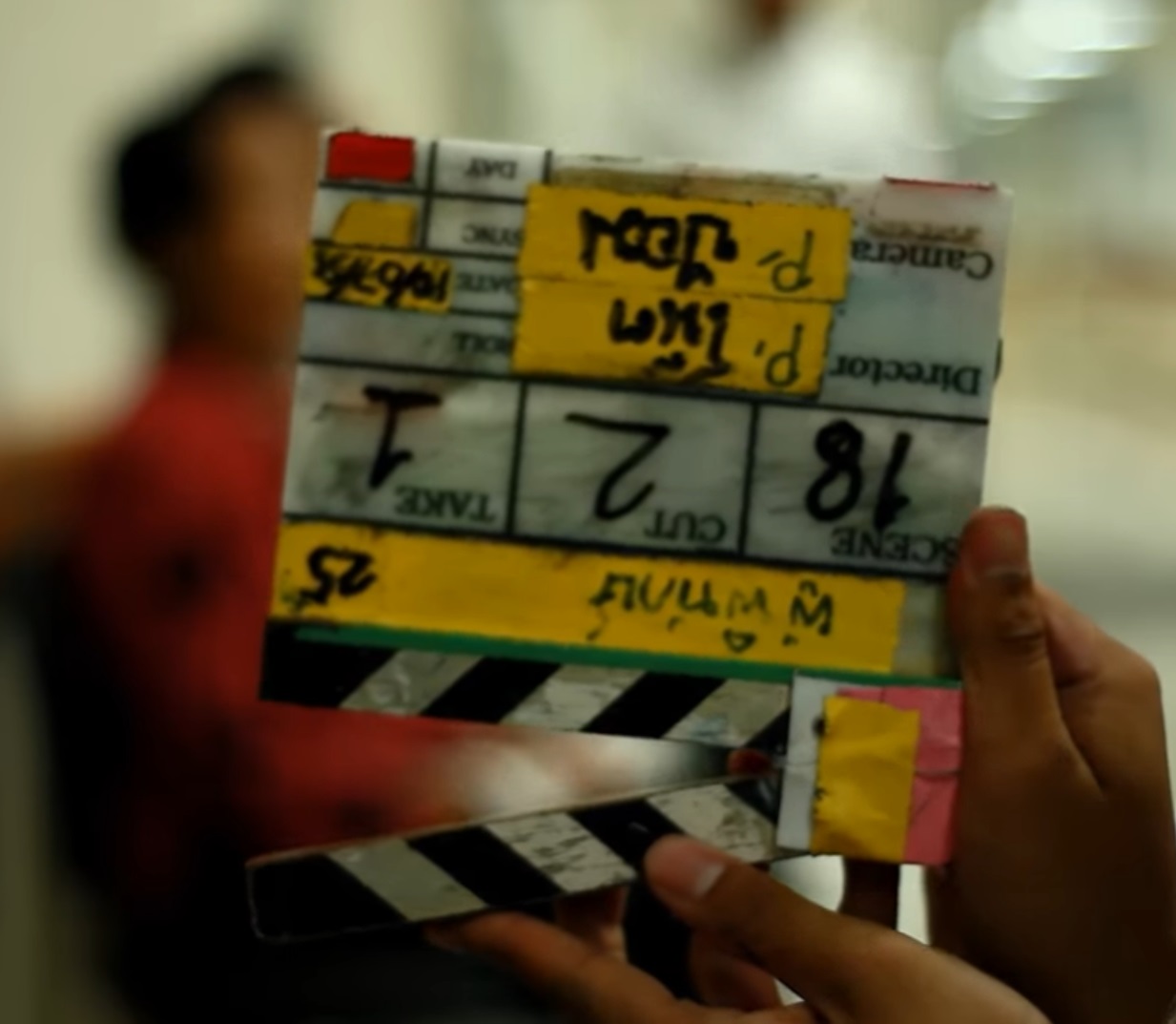 use of clap board in shooting