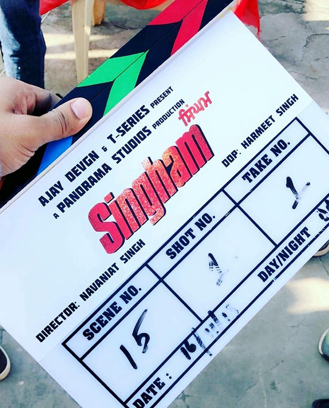 use of clap board in shooting
