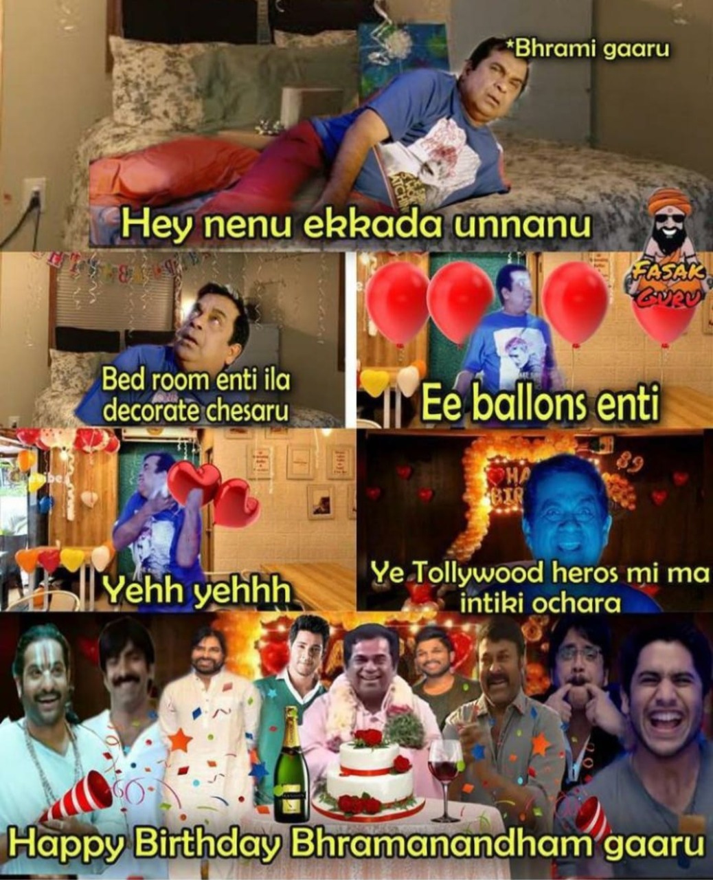 brahmanandam birth day memes 