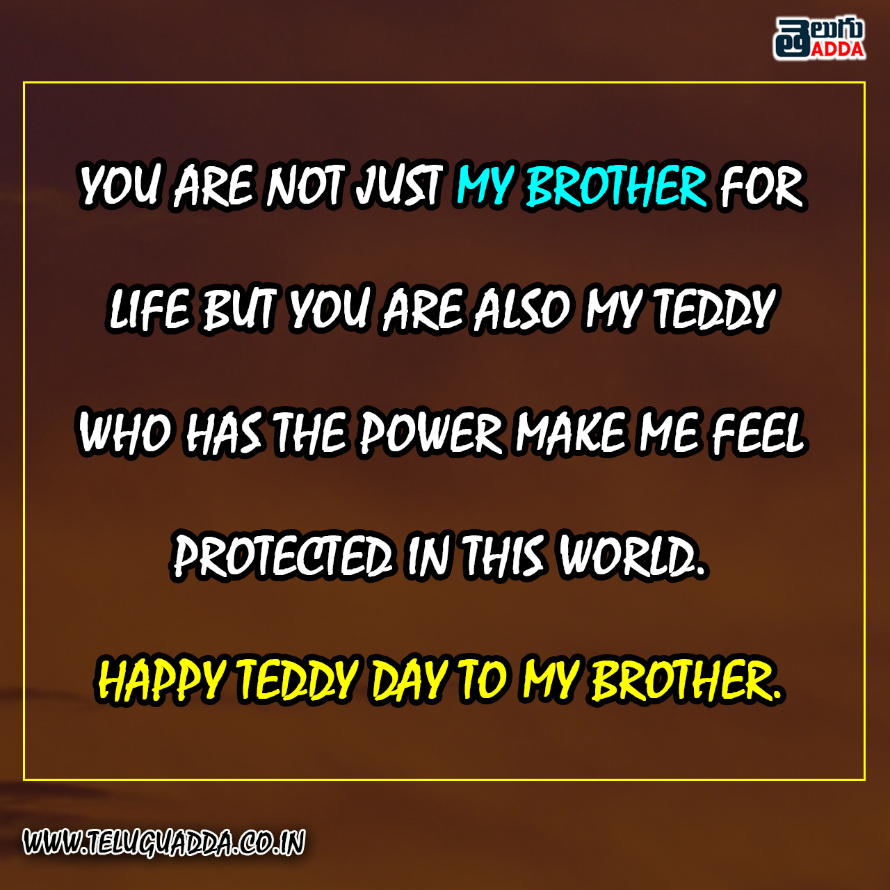 Teddy Day Wishes To Brother and sister