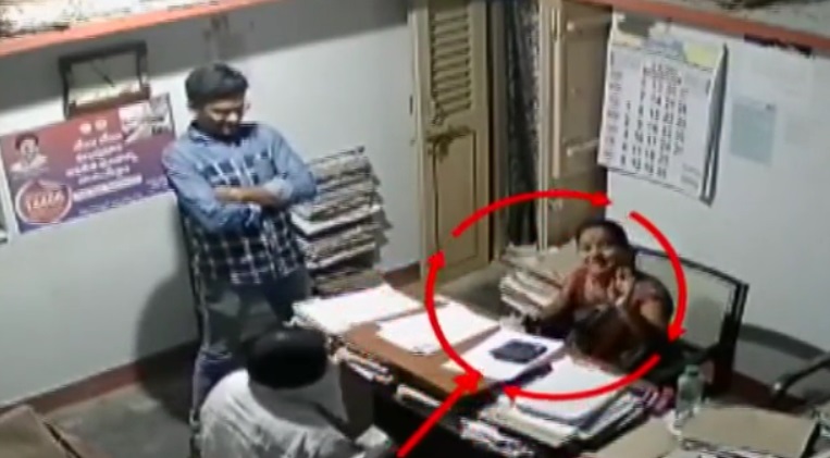 officer caught taking bribe