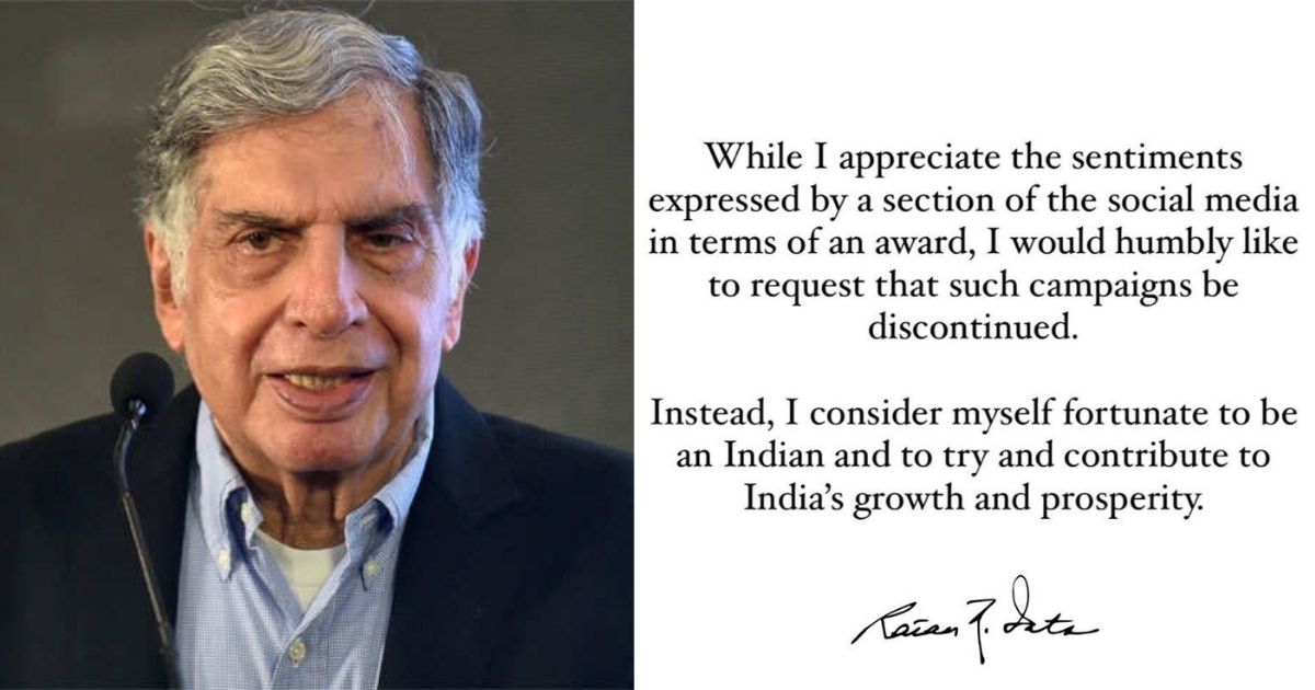 ratan tata request to netzines