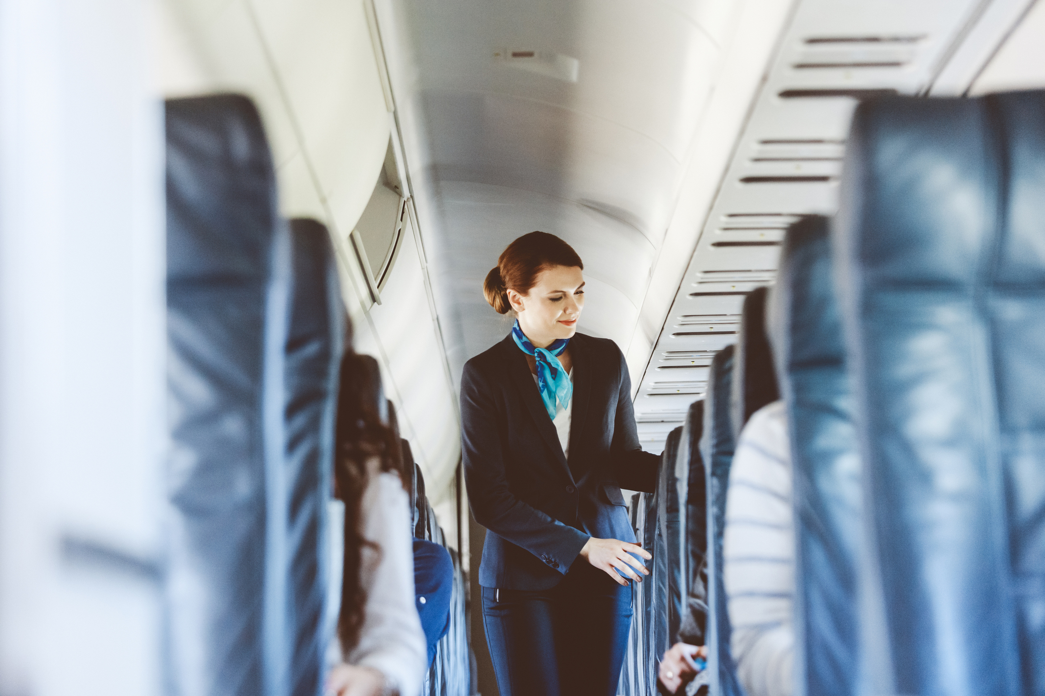 a lady in a flight story