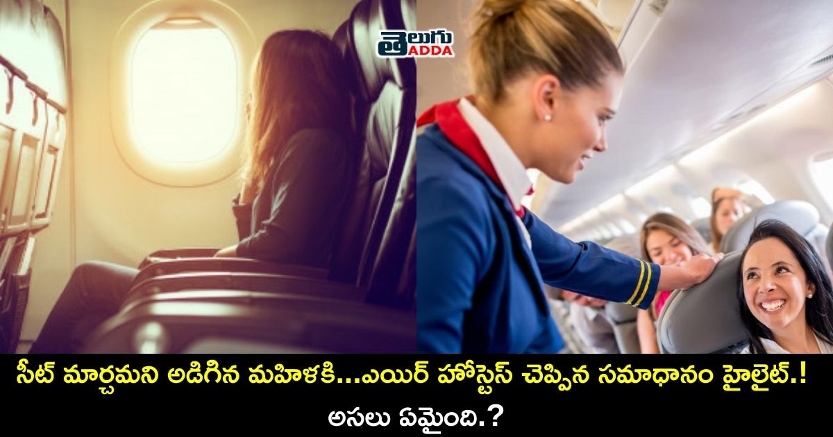 a lady in a flight story