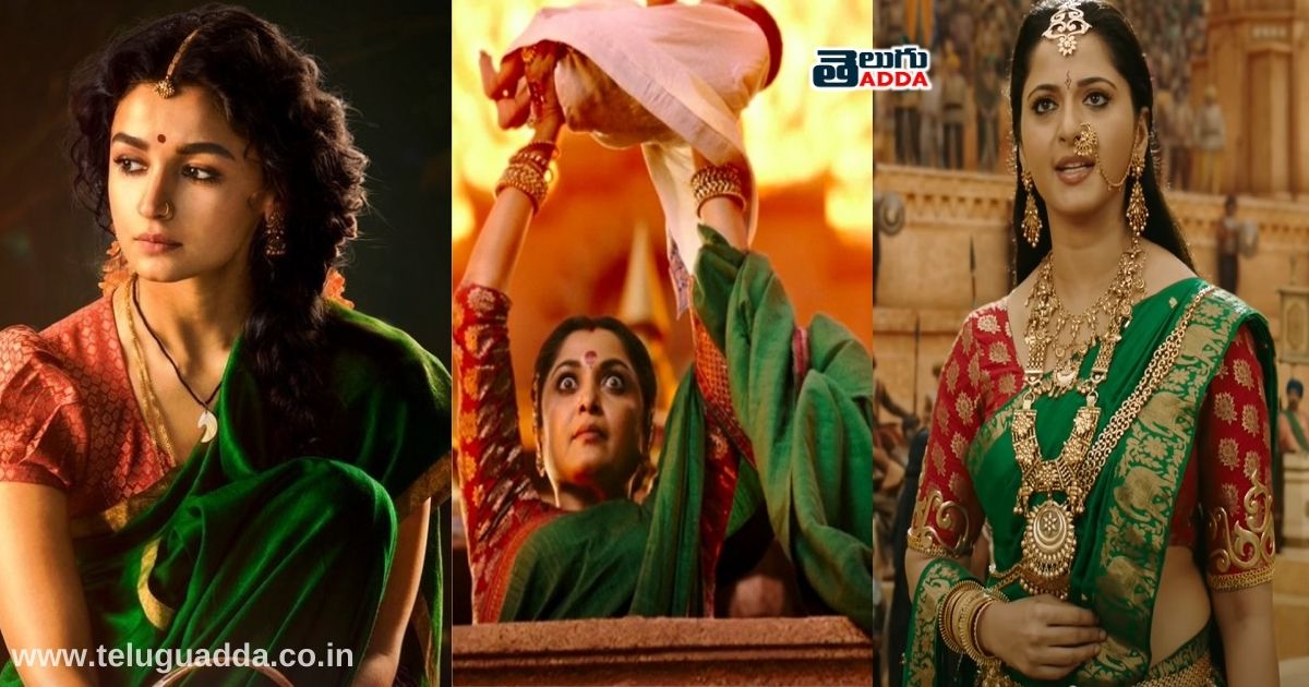 bahubali rrr heroines costume color coincidence