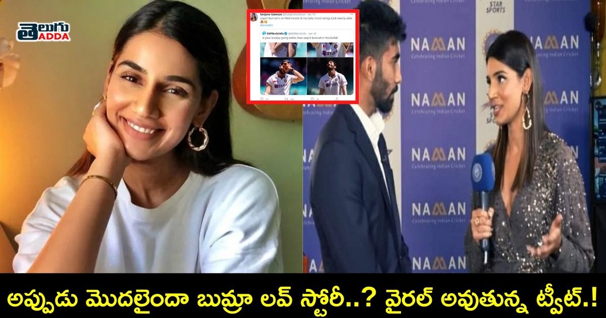 sanjana ganesan reply to tweet on bumrah