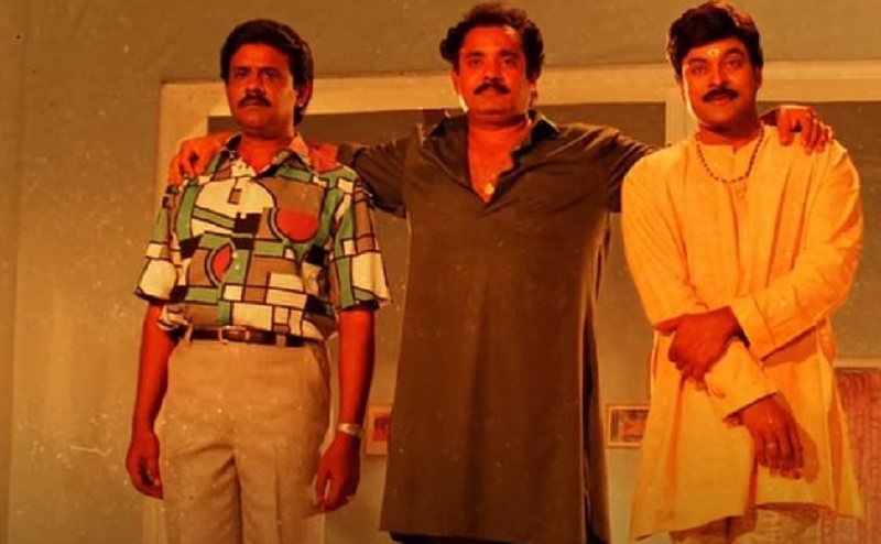 chiranjeevi dupes in mugguru monagallu