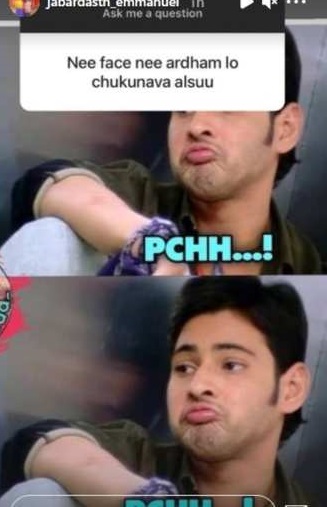 jabardasth Emmanuel reply to a netizen
