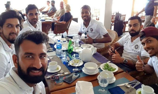 what do cricketers eat during the test match
