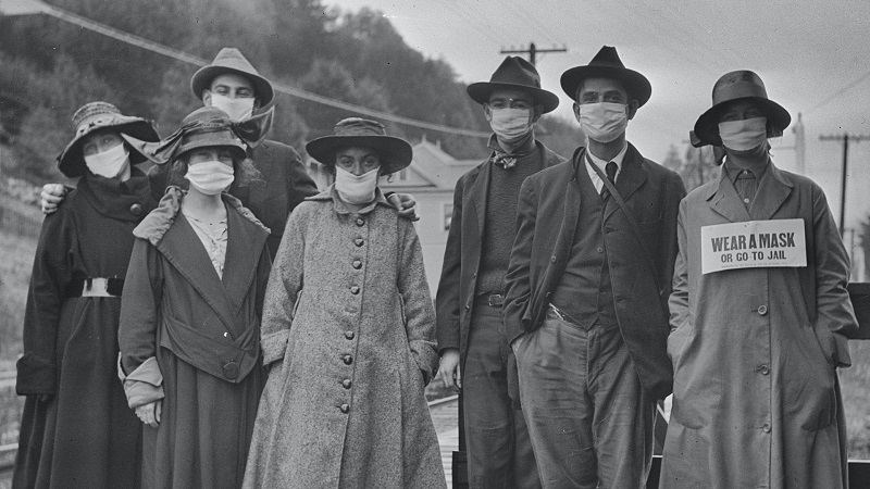 Spanish flu pandemic in 1918