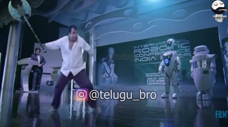 robo movie bramhi version