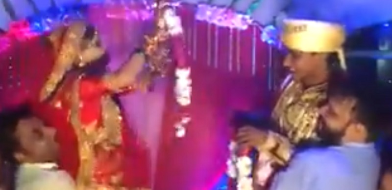 Video of a bride slapping a man goes viral
