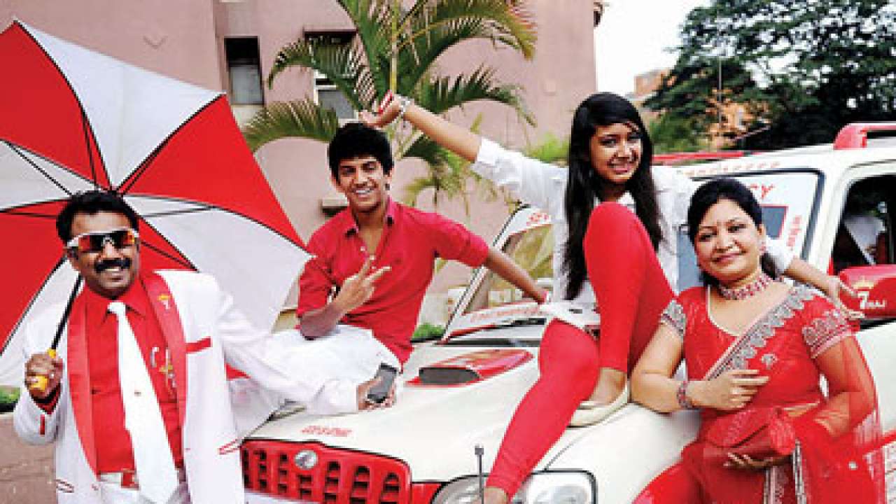 red and white family 4