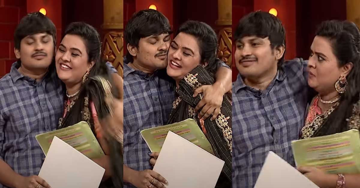 rocking-rakesh-kissed-rohini-in-extra-jabardasth