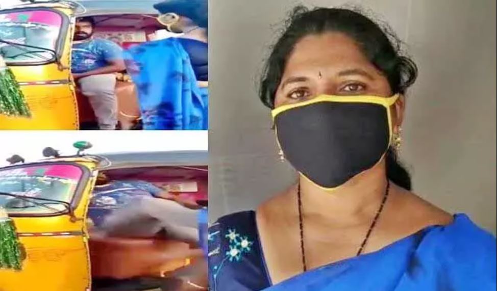 auto driver kicks women 1