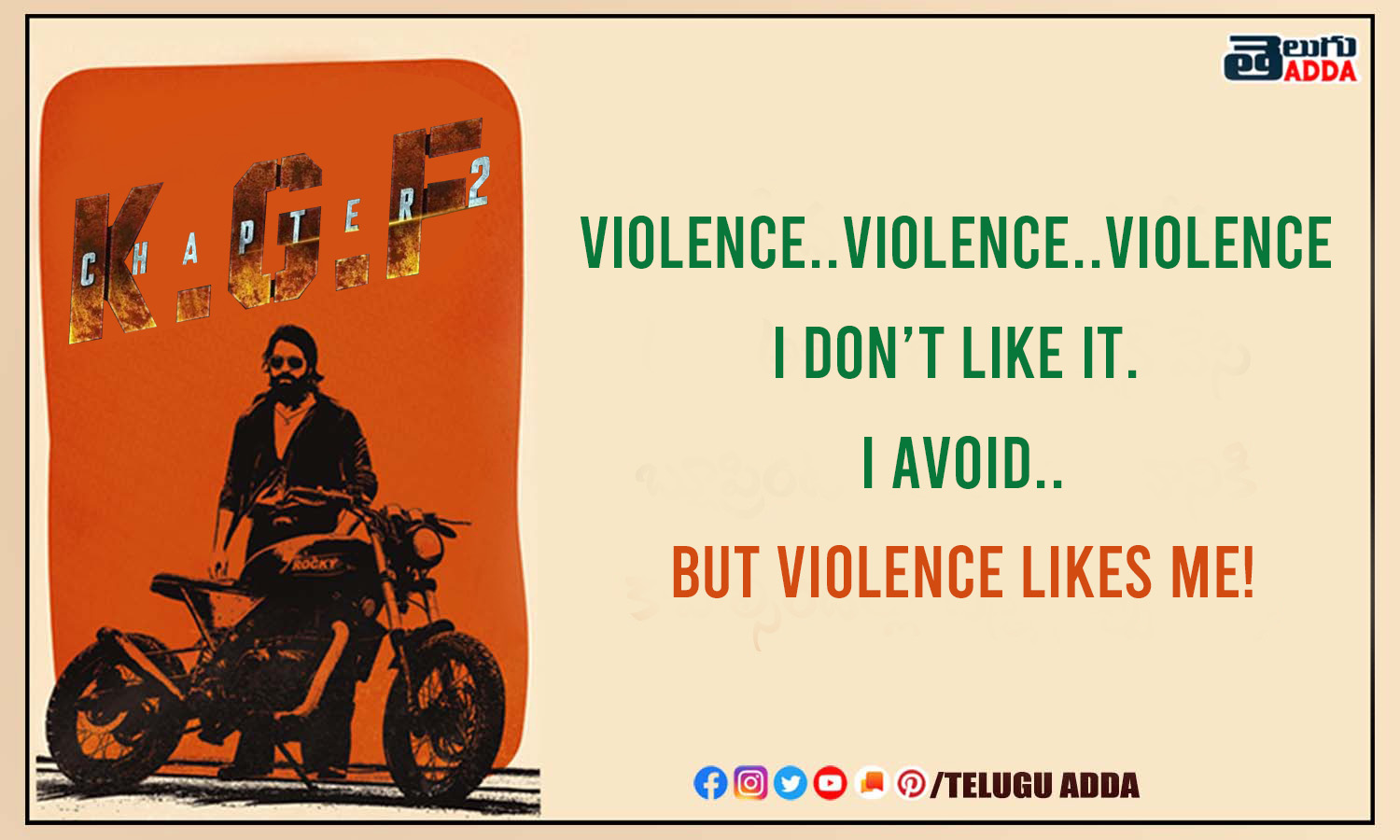 KGF 2 Dialogues