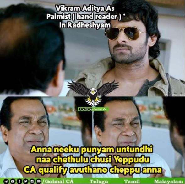 Trending trolls on radheshyam teaser