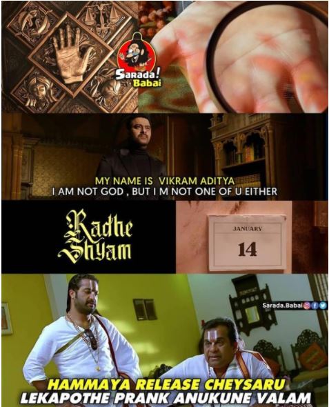 Trending trolls on radheshyam teaser