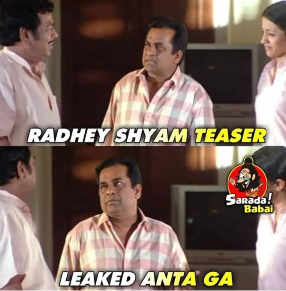 Trending trolls on radheshyam teaser