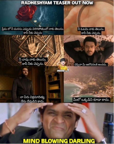 Trending trolls on radheshyam teaser