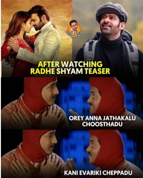 Trending trolls on radheshyam teaser