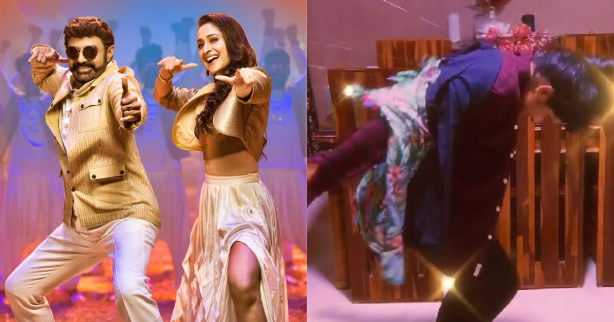 nivetha thomas dance for jai balayya song goes viral