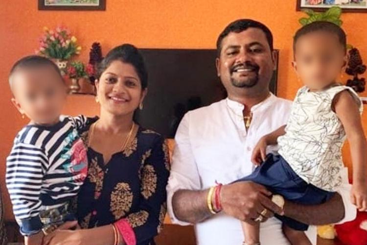 truck hit a bike near bengaluru outskirts