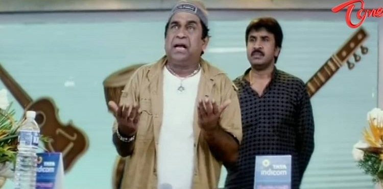 brahmanandam recreates king scene in paaduta teeyaga
