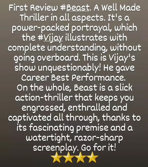 beast movie overseas censor board review by umair sandhu