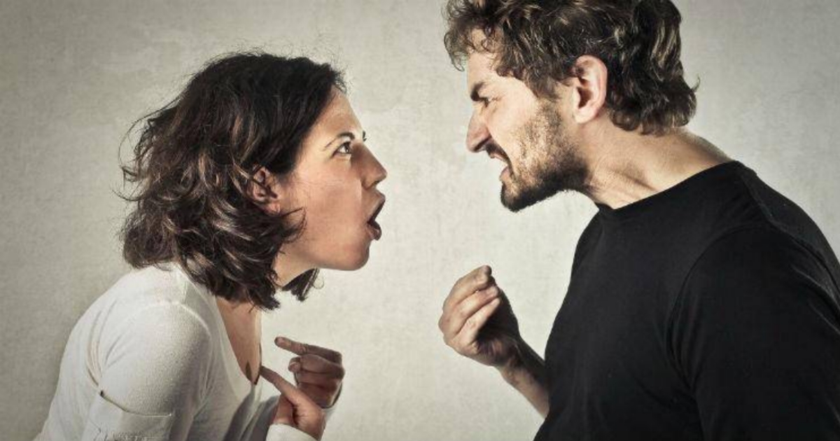 Couple fight