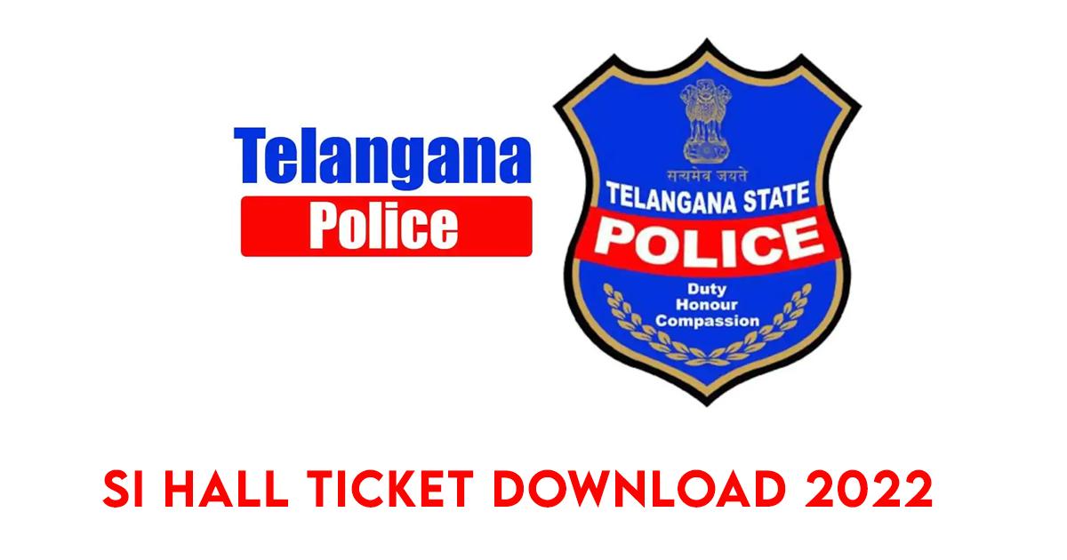 SI Hall Ticket Download 2022