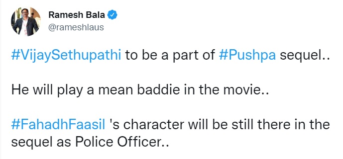 this pan indian star hero to play another important role in pushpa part 2