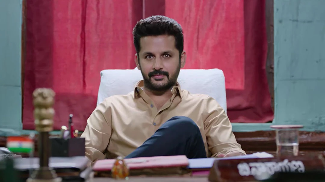 macherla niyojakavargam movie review