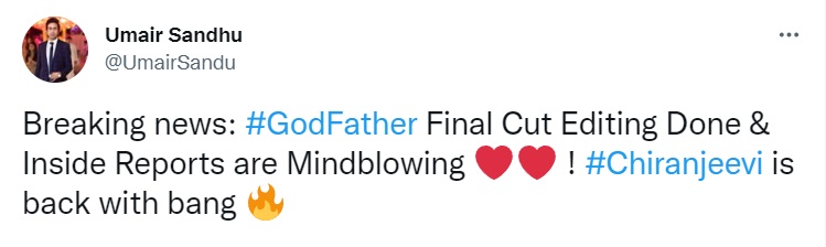 chiranjeevi god father movie final cut review by umair sandhu