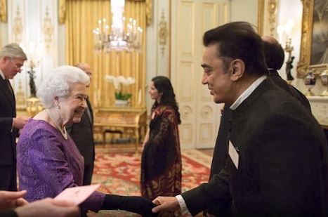 queen elegebeth spent time in kamal hassan movie set