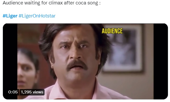 trending tweets on liger movie ott release