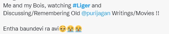 trending tweets on liger movie ott release
