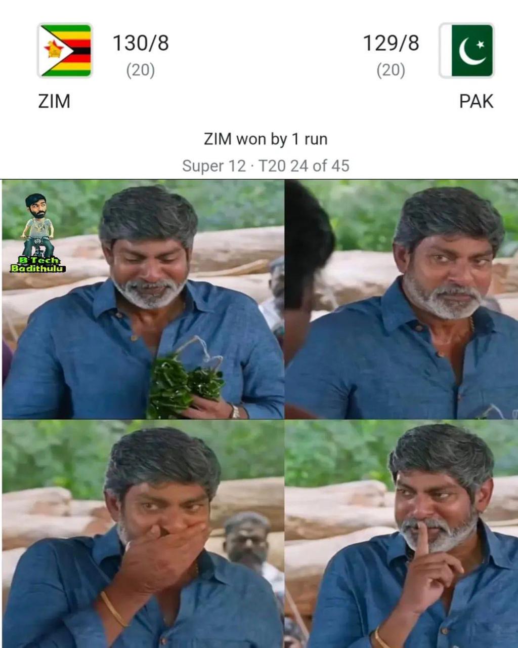 memes on pakisthan-jimbabwe match..