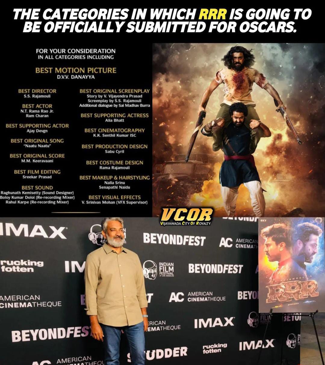 is there is a chance for rrr to oscars