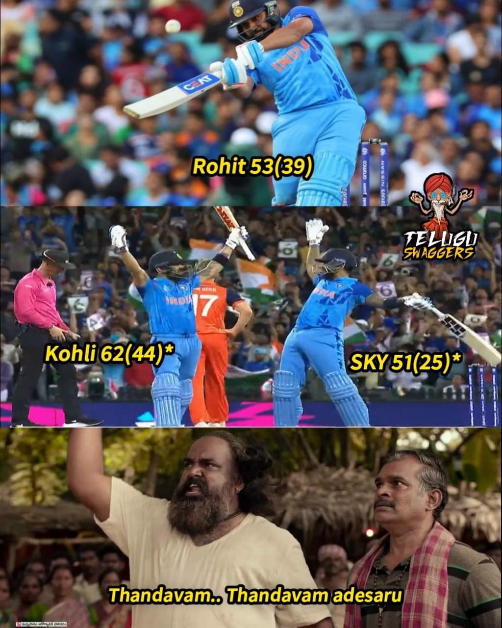 memes on india-Netherlands match..