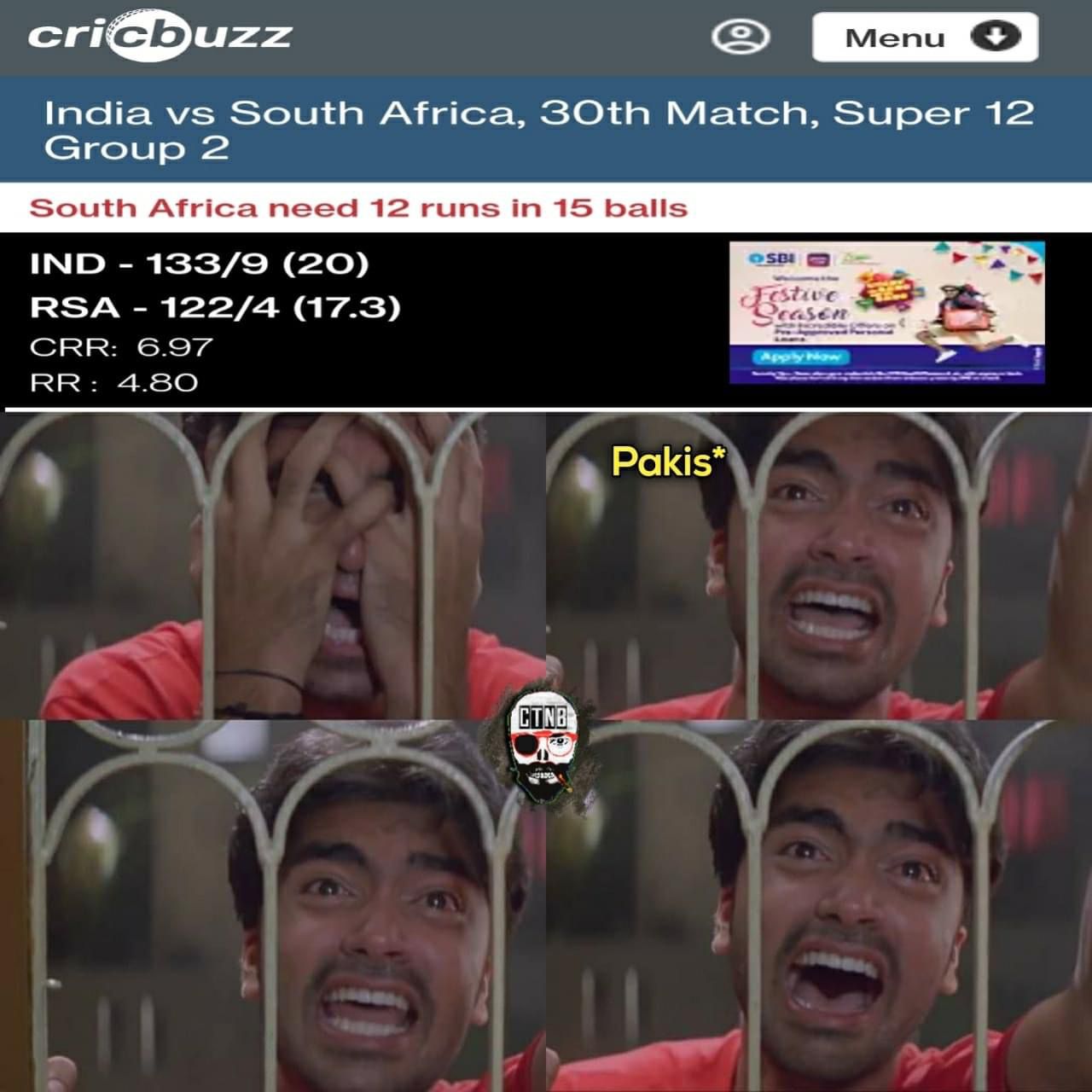 memes on pakisthan semis senario..