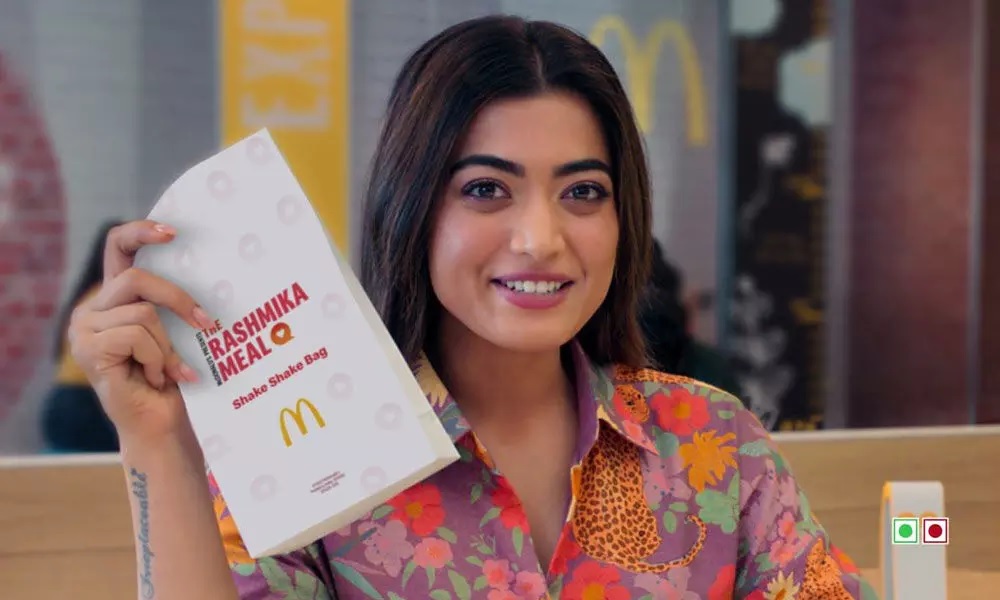 netizens trolls on rashmika mc donalds ad..