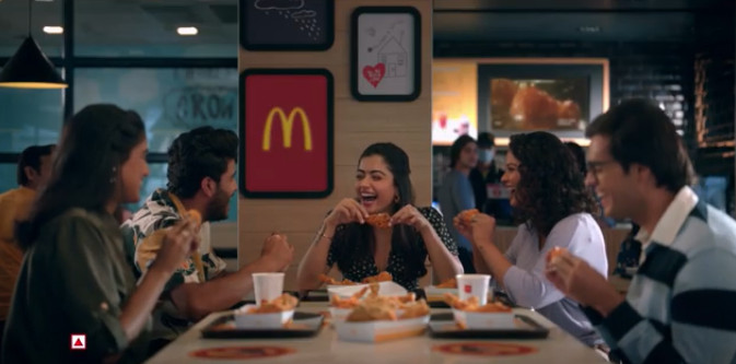 netizens trolls on rashmika mc donalds ad..