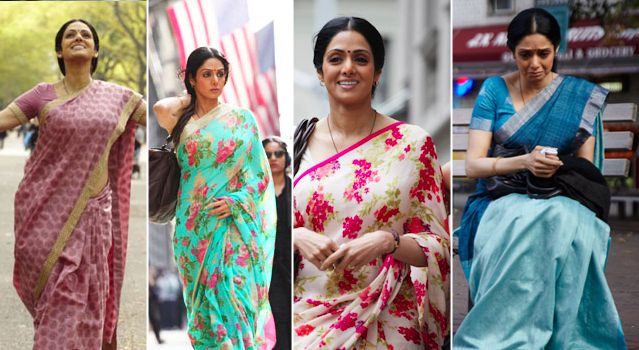 the sarees which sri devi wore in english-vinglish are now available for auction