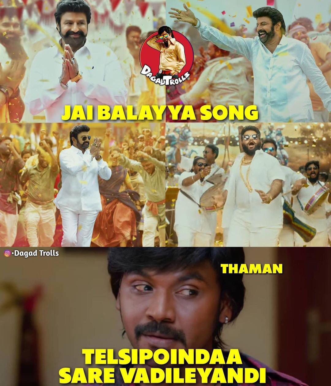 memes on jai balayya song..